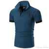 QNPQYX Nieuwe borduurwerk katoenpolo shirts voor mannen Casual Solid Color Slim Fit Mens Polos Nieuw zomerse modemerk MANNEN KLEDING