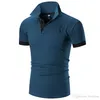 QNPQYX Nieuwe borduurwerk katoenpolo shirts voor mannen Casual Solid Color Slim Fit Mens Polos Nieuw zomerse modemerk MANNEN KLEDING