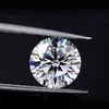 Véritables pierres précieuses en vrac pierres de Moissanite G couleur forme ronde diamant brillant coupe laboratoire gemme pour bijoux bague en vrac