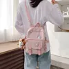 Fashion sac à dos Femmes Kawaii Sac à bandoulière pour adolescentes multifonctionne petite bagpack dames travle scolaire sac à dos 220725