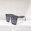 Dax 반짝이는 검은 색/회색 사각형 선글라스 0751 Sunnies 패션 태양 안경 남성용 Occhiali da Sole Firmati UV400 보호 안경 281T