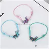 Bracelets de charme j￳ias colorf desenho animado shell animal bracelete 12pcs/conjunto de moda vintage corda el￡stica dha0f