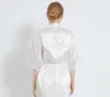 새로운 패션 잉글리쉬 잉글랜드 섹시한 실크 새틴 웨딩 신부 신부 들러리 로브 ​​드레싱 가운 나이트 드레스 두 조각 속옷