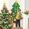 Enfants DIY Feutre Décorations d'arbre de Noël pour la maison Navidad Année Cadeaux Fête de Noël Ornements Père Noël Arbre de Noël 201027