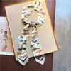 Ruban à pandes à cheveux longues de soie imprimée pour femmes Girls Bandana Crave Cravate Cravate Sac Encadre / Écharpes Courroie Courreuse Accessoires 2021