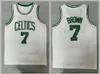 남자 결승 패치 농구 Jaylen Brown Jersey 7 Jayson Tatum 0 팀 컬러 블랙 그린 흰색 통기성 순수면 스포츠 팬을위한 우수한 품질 판매