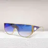 Okulary przeciwsłoneczne Spring Designer Brand Luksusowy i letni pokaz mody F Spersonalizowane jednoczęściowe ramy metalowe damskie okulary przeciwsłoneczne Outdoor Sun For Men and Women