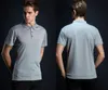 High-quality new men's top alligator short sleeved solid color Polo shirt men's slim-fit clothing