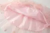 Mody dzieci dziewczynki siatkowe spódnice księżniczki ładne gwiazdy fluorescencja kwiat plisowana tutu haft haftowa dziewczyna koronka faldas taneczne ubrania