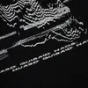 Hip Hop Sokak Giyim Büyük Tişört Illusion Kafatası Baskılı T-Shirt Erkek Harajuku Pamuk Gevşek Tshirt Yaz Kısa Kollu 220621