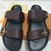 Pool Pillow Comfort Designer Slippers waterfront miami MULE Sandals Calfskin Slides bom dia Flat Mules sliders Summer Beach Slipper