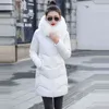 2022 Yeni Kış Ceket Kadın Parka Kapşonlu Aşağı Pamuk Yastıklı Parka Kadın Ceket Uzun Ceket Kadın Artı boyutu 7XL Ince Sıcak Dış Giyim L220730