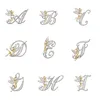 Metal Crystal English Letter Word Brosch ELF Angel Lapel Pina Suit Skjorta Krage Pins Brosches For Women Accessories