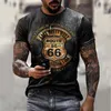 Moda verano hombres ropa camiseta alta calidad Harajuku hombres 3D impresión Casual deportes camisa Oneck Vintage manga corta 220524