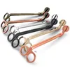 Forbici da forno in acciaio inox da fiuto bottiglia candela stoppino trimmer forbici forbici a forma di oro rosa taglierina lampada a olio trim-tipo ZZB14616