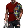 Hip Hop Black Soul Street Mens tsshirt Ghost Claw Harajuku Summer Summer Manga curta Moda 3D Moda solta 220526