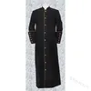 Men039s trençkot kilise rahip ceket cassock din adamları bornoz vaizi erkeklerin ayin standı yaka tek göğüslü bakan cho4067565