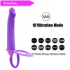 für Orgasmus 10 Speed Vibrating Double Penetration Strapon Analdildo Silikon Strap On Penis Anus Plug Sex Produkte Erwachsene Spielzeug8812564