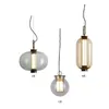 Pendant Lamps Postmodern Creative Art Lamp Concise Glass Loft Apartment Dining Room Bar Kitchen Light Fixtures