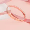 Designer high quality fashion bracelets cuff Titanium steel love bracelet 18K fadeless bracelet Gold and Silver Rose Jewelry velvet bag