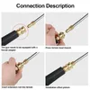 Water Gun & Snow Foam Lance High Pressure Washer Extension Wand Car Wash Metal Jet 1/4" Quick Connector Replacement Washing Clean RodWater