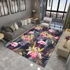 3D-mattor Flamingo Print golvmatta vardagsrum och sovrum utan halkarmatta