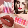 KevincoCo 6 Sztuk na pudełko Lip Gloss Nude Matte Cieczy Szminka Czerwony Mate Wodoodporna Długotrwałe nawilżające Kosmetyki Lip Makeup