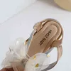 Kinderen Bling Sandalen Nieuwe Mode Zomer Meisjes Kinderen PU Vlinder Comfortabel Rubber Beach Princess Sandal Peuter Babyschoenen G220418