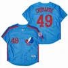 Retro Baseball Jersey Montreal Expos 14 Pete Rose 49 Warren Cromartie 4 Delino Deshields 33 Larry Walker 37 Steve Rodgers 51 Randy Johnson Stitched Blue White