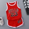 Summer Boys Basketball Uniform Children S Tracksuits Sports Suits Toddler Clothing Set Leisure Kids Vest T Shirt Shorts 2pcs 220620GX