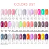 NXY Nail Gel 15ml Extention Set Art French Clear Camouflage Color Tip Form Crystal Slice Brush Tools 0328