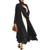 Sıcak Sat Müslüman Gevşek Kadınlar Katı hırka için eşarp ile elbise Dubai Dubai Afrika Şifon Büyük Boyu İslami Abaya Giyim 21419
