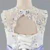 Robes de fille Real Po Flower Girl pour les mariages A-Line Cap Sleeves en dentelle en dentelle en dentelle de lace