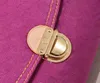 Ny Pink Three Piece Set Bag Fashionable Luxury Design Wallet Messenger Single Shoulder Handbag Multi Pocket Medieval Denim Bag