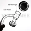 Smoking Accessories Round bottom quartz banger Top flat 10mm 14mm 18mm male female 45° 90° for glass bong dab rig water pipe