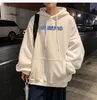 2pcs Erkekler Sokak Giyim Kapüşonlu Kapşonlu Japon Erkek Harajuku Renkli Mektup Baskı Erkek Koreli Hip Hop Moda Y2K Kr Dövüşleri