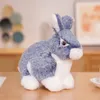 23 cm mignon lapin moelleux jouets en peluche réaliste Animal en peluche poupée pour enfants enfants doux oreiller beau cadeau d'anniversaire