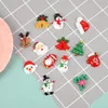 Party Decoration 10 stks Kerst Snowman Hars Platback Cabochon Art Supply Charm Craft DIY Haar Bow Center voor Xmas Navidad