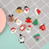 Party Decoration 10pcs Christmas Snowman Resin Flatback Cabochon Art Supply Charm Craft DIY Hair Bow Center For Xmas Navidad