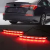 2 шт. Отражатель для Honda Civic 2021 2022 светодиодный задний противотуманный противотуманный фонарь автомобиль светодиодный бампер легкий тормозной свет Динамический поворот сигнал индикатора