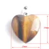 Vintage Love Heart Pendants Necklace for Women Personality Natural GemStone Aventurine Healing Chain Fashion Jewelry BE904
