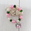 Strandki z koralikami ręcznie wykonane greckie bractwo różowy zielona litera niestandardowa bransoletka femininty mody biżuteria kent22
