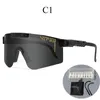 Nueva marca de lujo espejo verde rojo rojo pit gafas de sol Viper hombres polarizados Sport Goggle TR90 Frame UV400 Protección