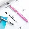 Öğrenci kristal top kalem toptan elmas dokunmatik ekran kalem hediye reklam metal kalem özel yazı oyulmuş isim 220712