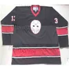 Thr Rare Vintage 1980 Friday the 13th Jason Voorhees Hockey Jersey Embroidery Stitched Customize any number and name Jerseys