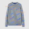 Herentruien Designer Hoogwaardige bemanning Nek Letter Hoodie Sweatshirt Dikke gebreide trui paar Tops unisex thermische kasjmier mix Aziatische maat merk mode