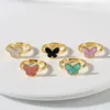 Perlen Stränge 2022 Koreanische Minderheit Schmetterling Ring Armband Halskette Schmuck Set Weibliche Exquisite Hohe Qualität Geschenk Fabrik Großhandel Lars22