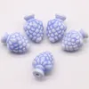100 piezas hermosas cuentas de cerámica para joyas para el collar de collar de 14x10 mm de cuentas de porcelana de fresa accesorios