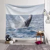 Tapisserier Dolphin Tapestry Tryckt vägg hängande sängöverdrag strandkast handduk filt picknick mattapestries