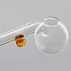 Cachimbos queimadores de óleo para as mãos Cachimbo de vidro Tubos transparentes para fumar Ponto de cor 6,29 polegadas Pyrex Pontas para unhas Tobcco Erva seca Bola grande Borbulhador de água Tubo de vidro grosso Misturar cores por atacado